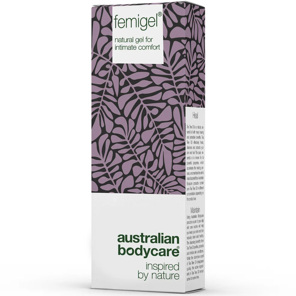 Soulagez l'inconfort intime avec Femigel à l'huile de tea tree.Image1