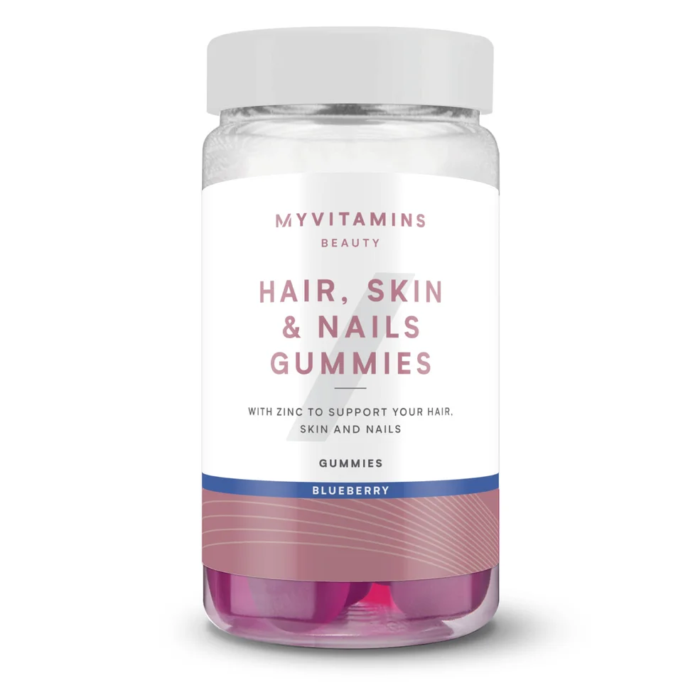 Myvitamins Hair Skin and Nails Gummies, Blueberry, 60 GummiesImage1