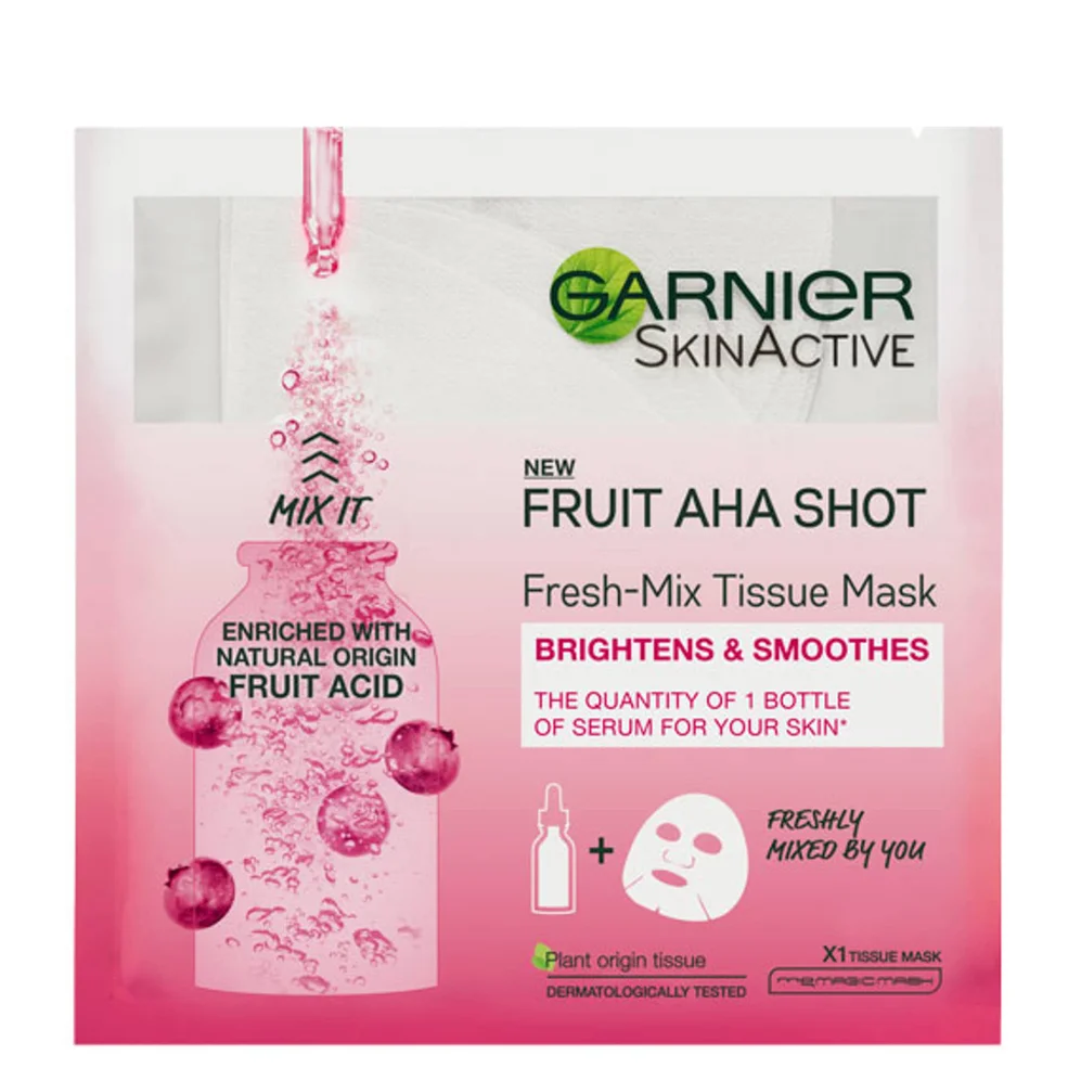 Garnier Fresh-Mix Sheet Mask Skin Hydrating Fruit AHA Shot 33gImage1