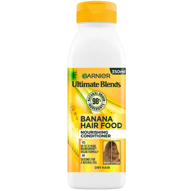 Garnier FRUCTIS Hair Food Banane Après-Shampooing Réparateur pour Cheveux Secs 350 ml