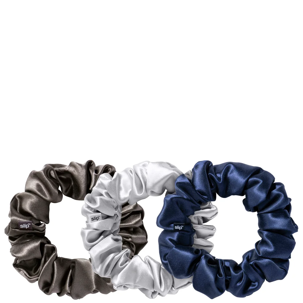 Slip Silk Large Scrunchies - Midnight (Pack of 3)Image1