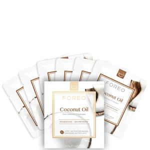 FOREO UFO Coconut Oil Mini Masque Visage Nourrissant pour Peaux Sèches (pack de 6) - Option Coconut Oil
