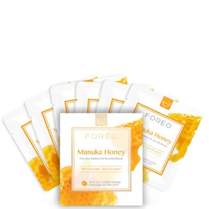 FOREO UFO Manuka Honey Mini Masque Visage Revitalisant Anti-Âge (pack de 6) - Option Manuka Honey