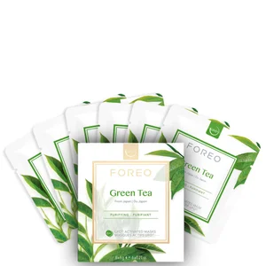 FOREO UFO Green Tea Masque Visage Purifiant (pack de 6) - Option Green Tea