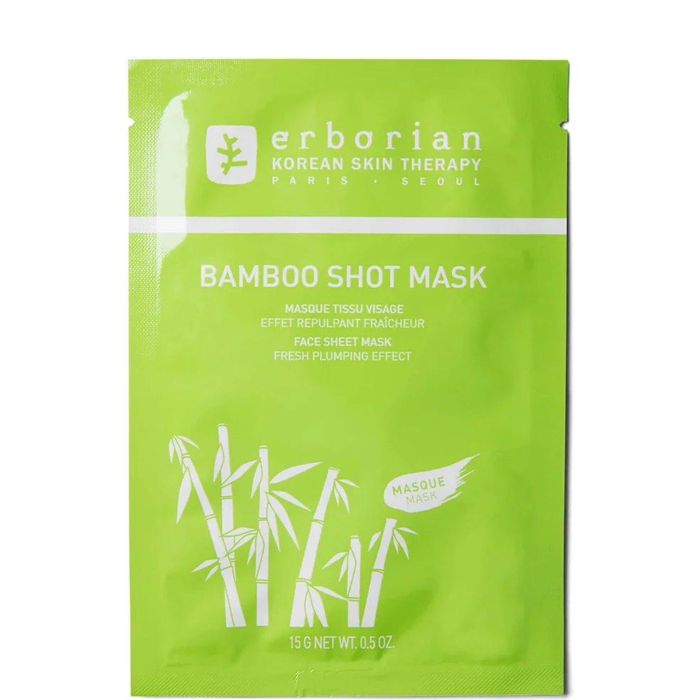Erborian Bamboo Shot Masque tissu visage effet repulpantImage1