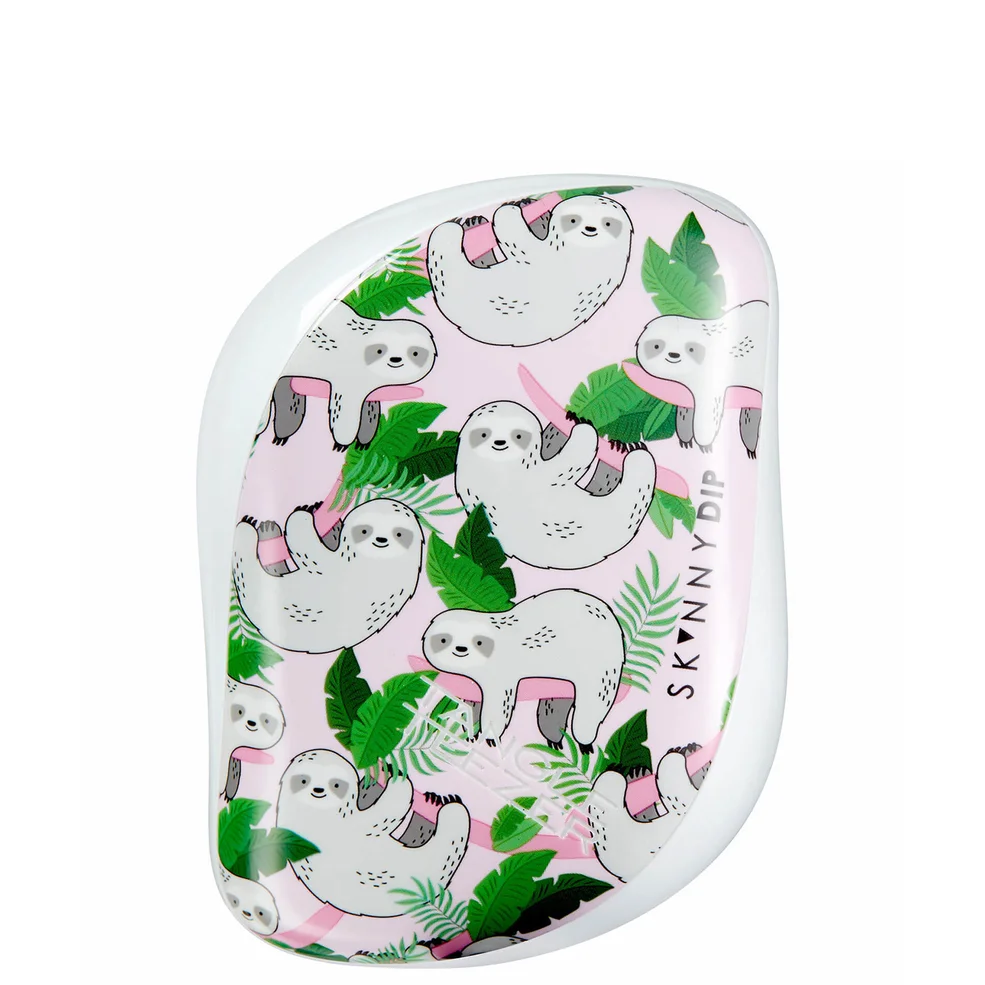 Tangle Teezer x SkinnyDip Compact Styler Detangling Hairbrush - So Slow SlothImage1