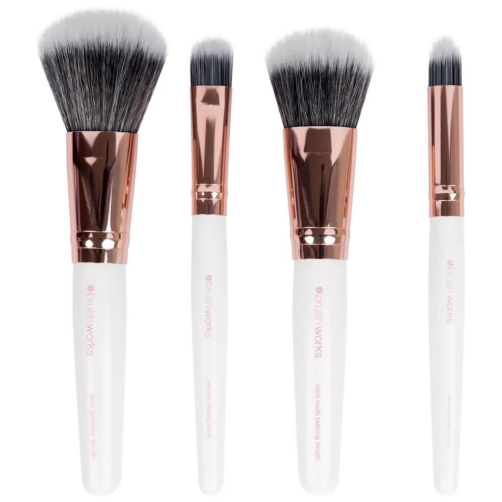 brushworks Lot de Pinceaux Format Voyage - Blanc/orImage1