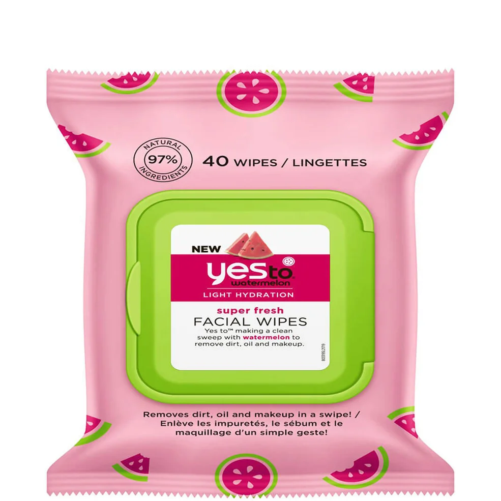 yes to Watermelon Super Fresh Facial Wipes 40ctImage1