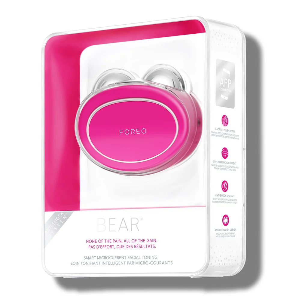 FOREO Bear Microcurrent Facial Toning Device With 5 Intensities (Various Shades)Image1