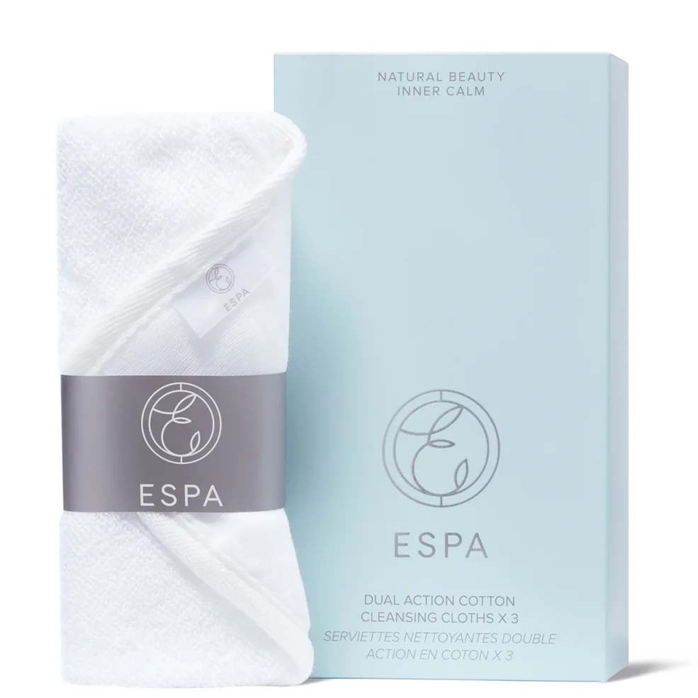 ESPA Dual Action Cotton Cleansing Cloths (Set of 3)Image1