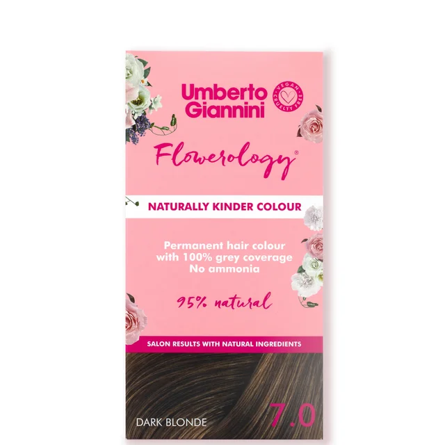 Umberto Giannini Flowerology Naturally Kinder Colour Coloration - 7.0 Blond Foncé 195 ml