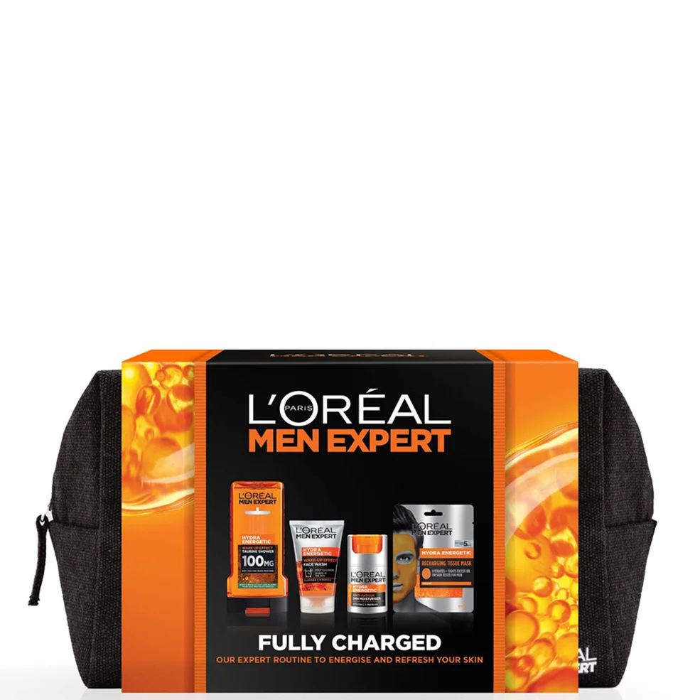 L'Oreal Paris Men Expert Fully Charged Washbag Set cadeau 4 pièces pour luiImage1