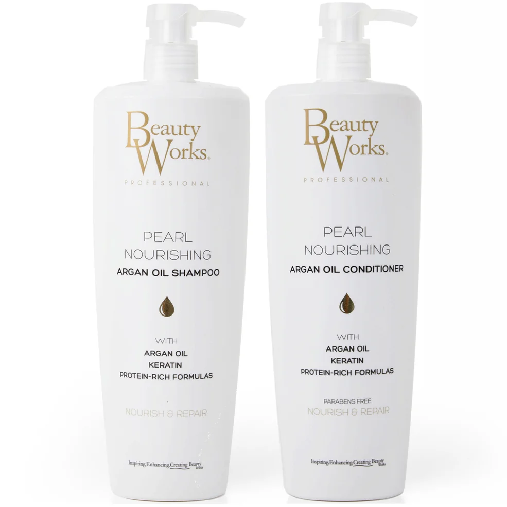 Beauty Works Pearl Nourishing Shampoo and Conditioner Duo 1 LitreImage1