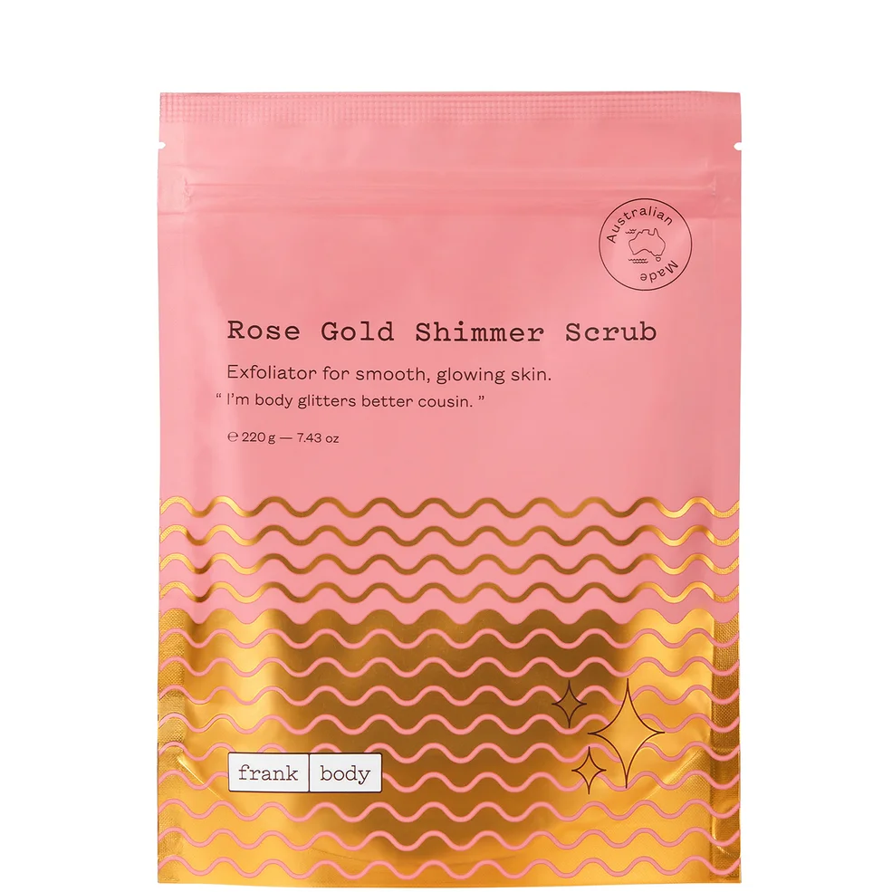 Frank Body Rose Gold Shimmer Scrub 220gImage1