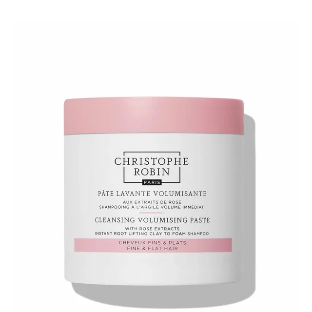 Pâte lavante volumisante au rassoul pur et à la rose Christophe Robin 250 ml