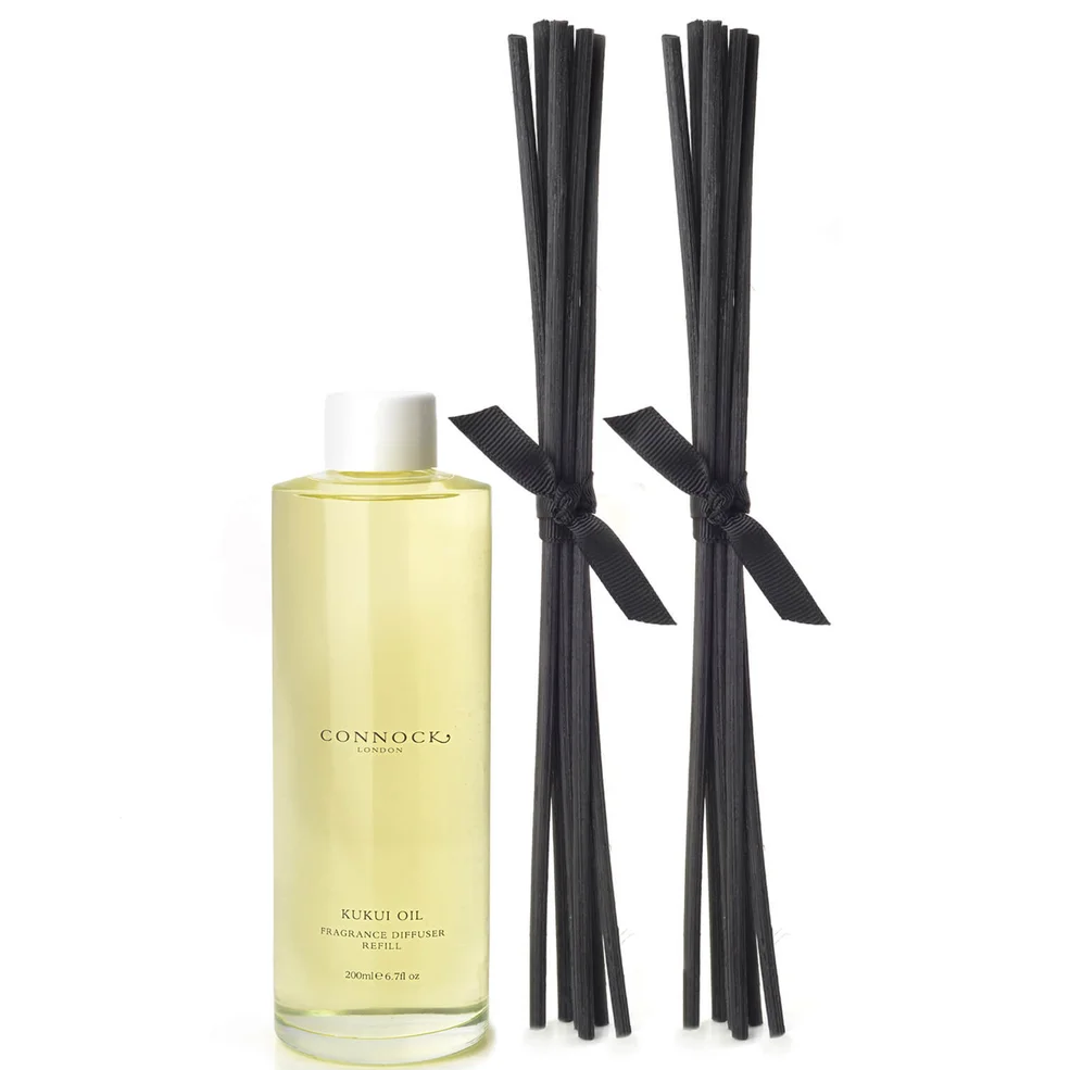 Connock London Kukui Oil Fragrance Diffuser Refill and Reeds 200mlImage1