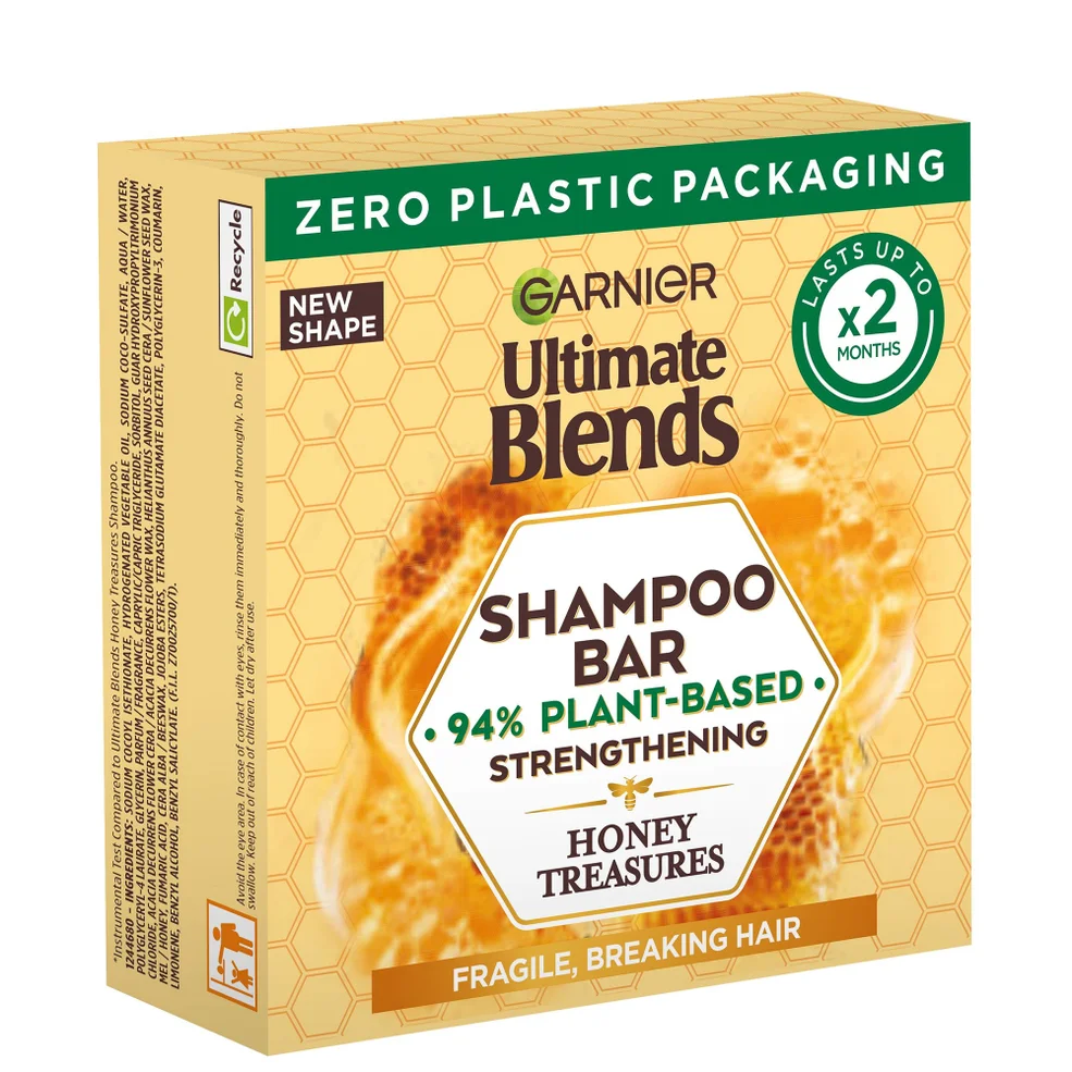Garnier Ultimate Blends Honey Treasures Strengthening Shampoo Bar for Damaged Hair 60gImage1