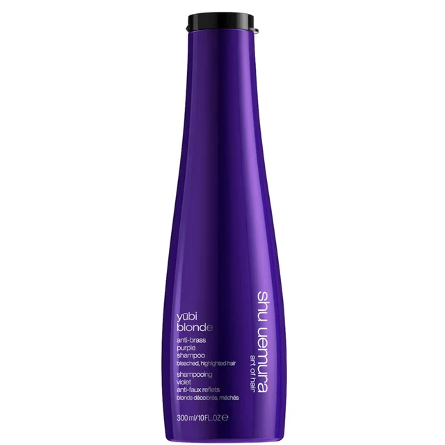 Shu Uemura Art of Hair Yubi Blonde Shampooing Violet Anti-Faux Reflets pour Cheveux Blonds Décolorés ou Méchés 300 ml