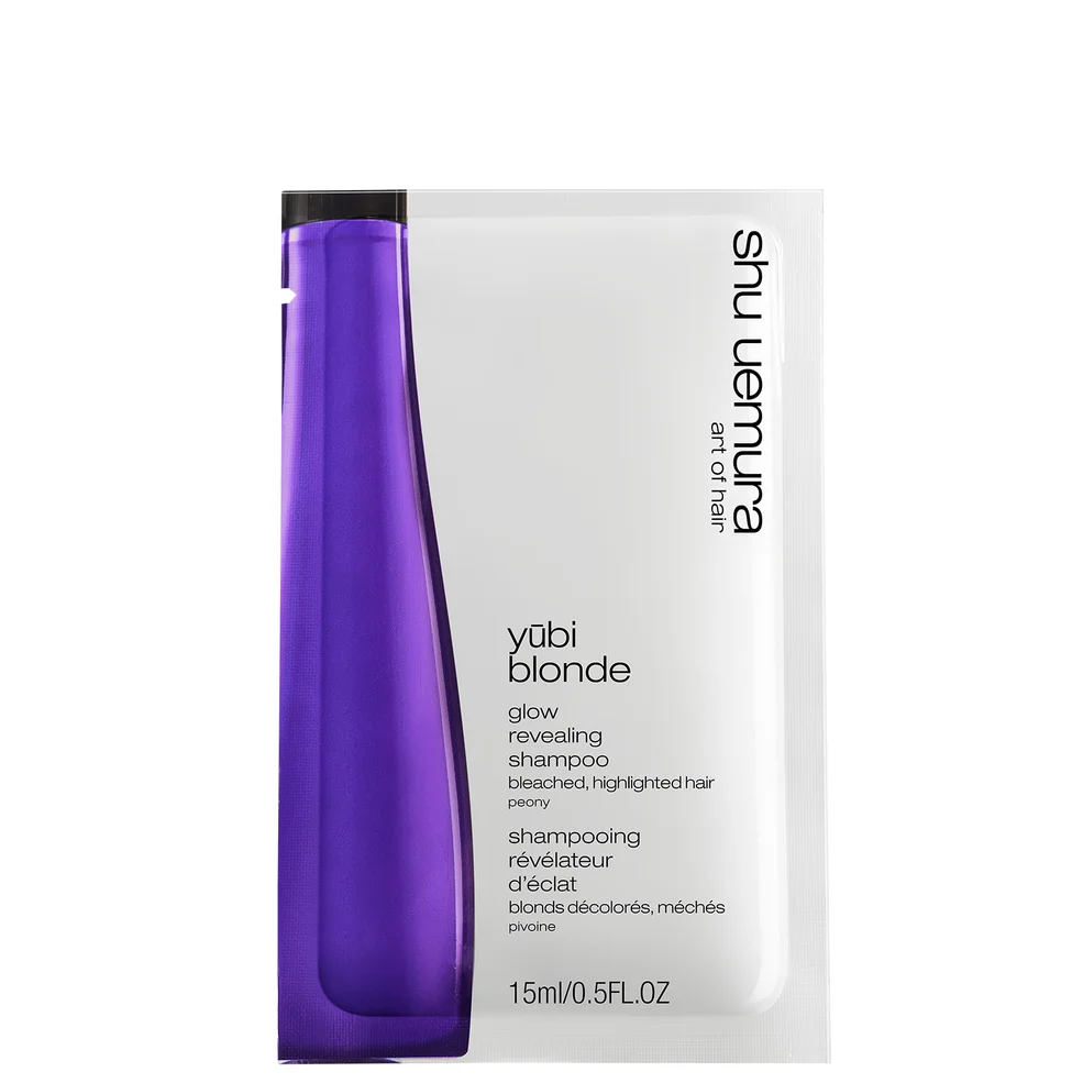 Shu Uemura Art of Hair Yubi Blonde Glow Revealing Shampoo for Bleached, Highlighted Blonde Hair 15mlImage1