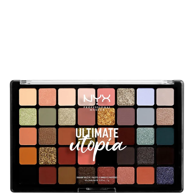 NYX Professional Makeup Palette d'Ombres à Paupières Utopia Ultimate - 40 nuances 10 g