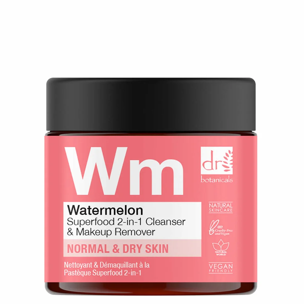 Dr Botanicals Watermelon Superfood 2-en-1 Nettoyant et Démaquillant 60mlImage1