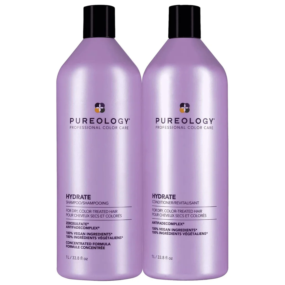Pureology Hydrate Shampoo and Conditioner Moisturising Supersize Bundle for Dry Hair, Sulphate Free for a Gentle CleanseImage1