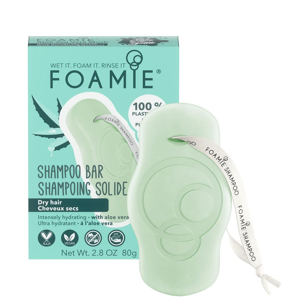 FOAMIE Shampoo Bar - Aloe Vera for Dry HairImage1