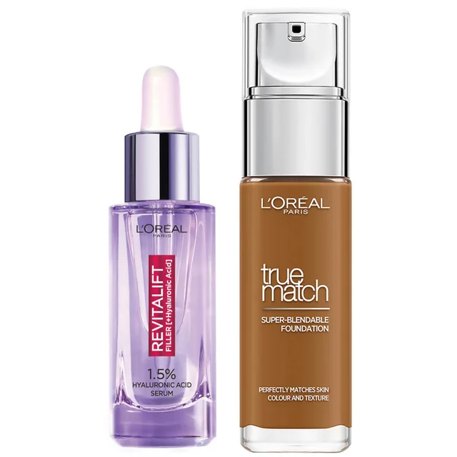 L'Oréal Paris - Duo de sérum de comblement à l'acide hyaluronique et de fond de teint True Match
