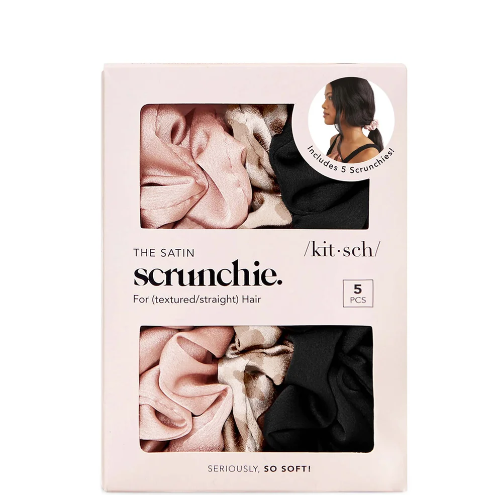 Kitsch Satin Sleep Scrunchies (Various Colours)Image1