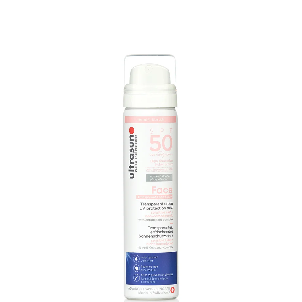Brume UV pour Visage et Cuir Chevelu SPF 50 Ultrasun 75 mlImage1