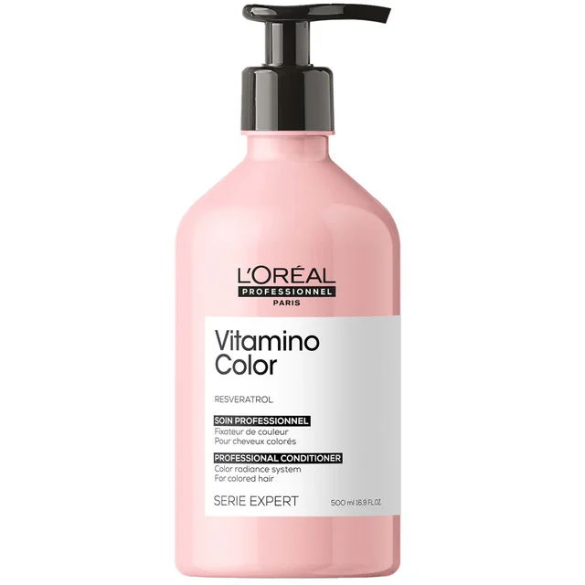 Après-Shampooing Vitamino Color avec Resveratrol pour Cheveux Colorés L’Oréal Professionnel Serie Expert 500 ml