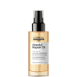 Huile 10-en-1 sans Rinçage Absolut Repair pour Cheveux Secs et Abîmés L’Oréal Professionnel Serie Expert 90 ml - undefined undefined