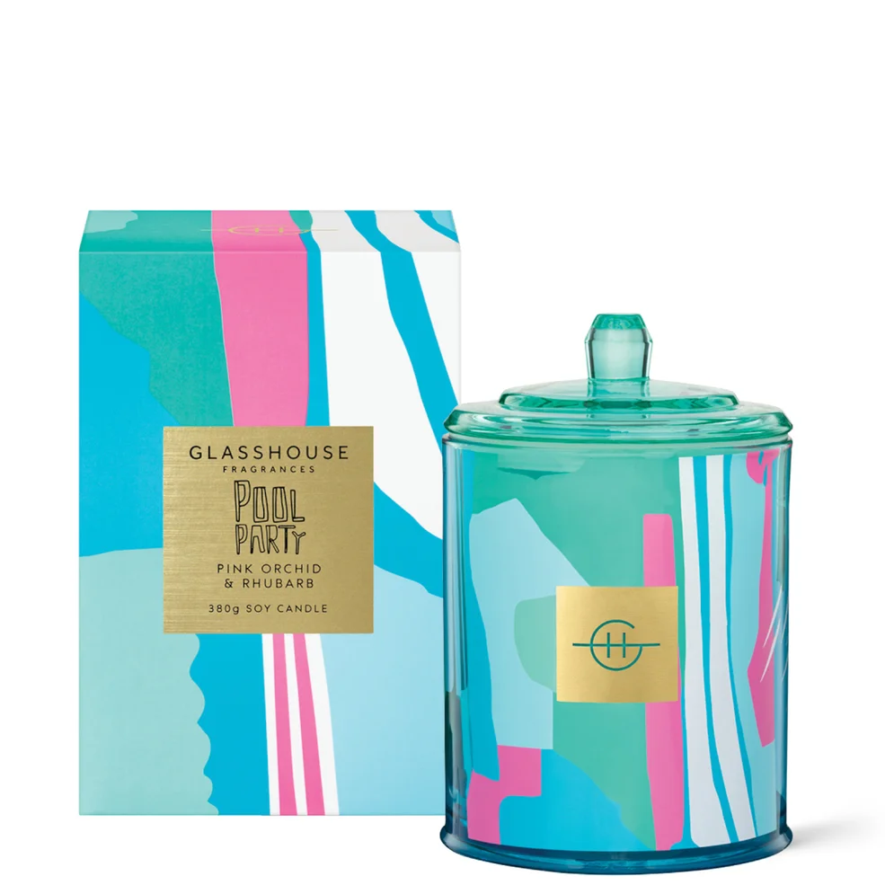 Glasshouse Fragrances Pool Party Limited Edition Soy Candle 380gImage1