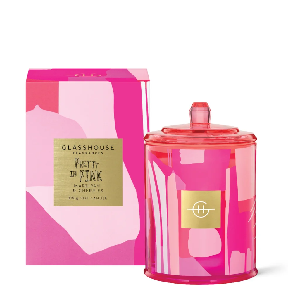 Glasshouse Fragrances Pretty in Pink Limited Edition Soy Candle 380gImage1
