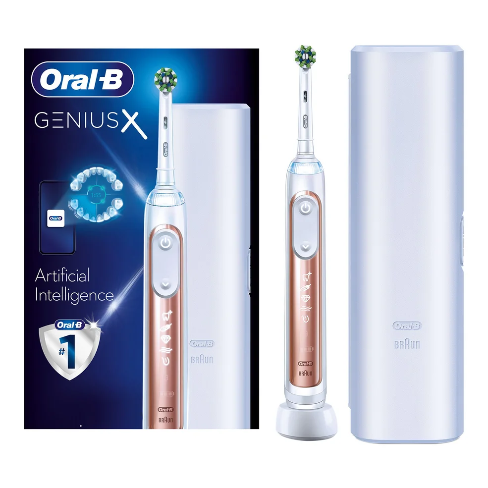 Oral B Genius X Rose Gold Electric Toothbrush Designed by BraunImage1