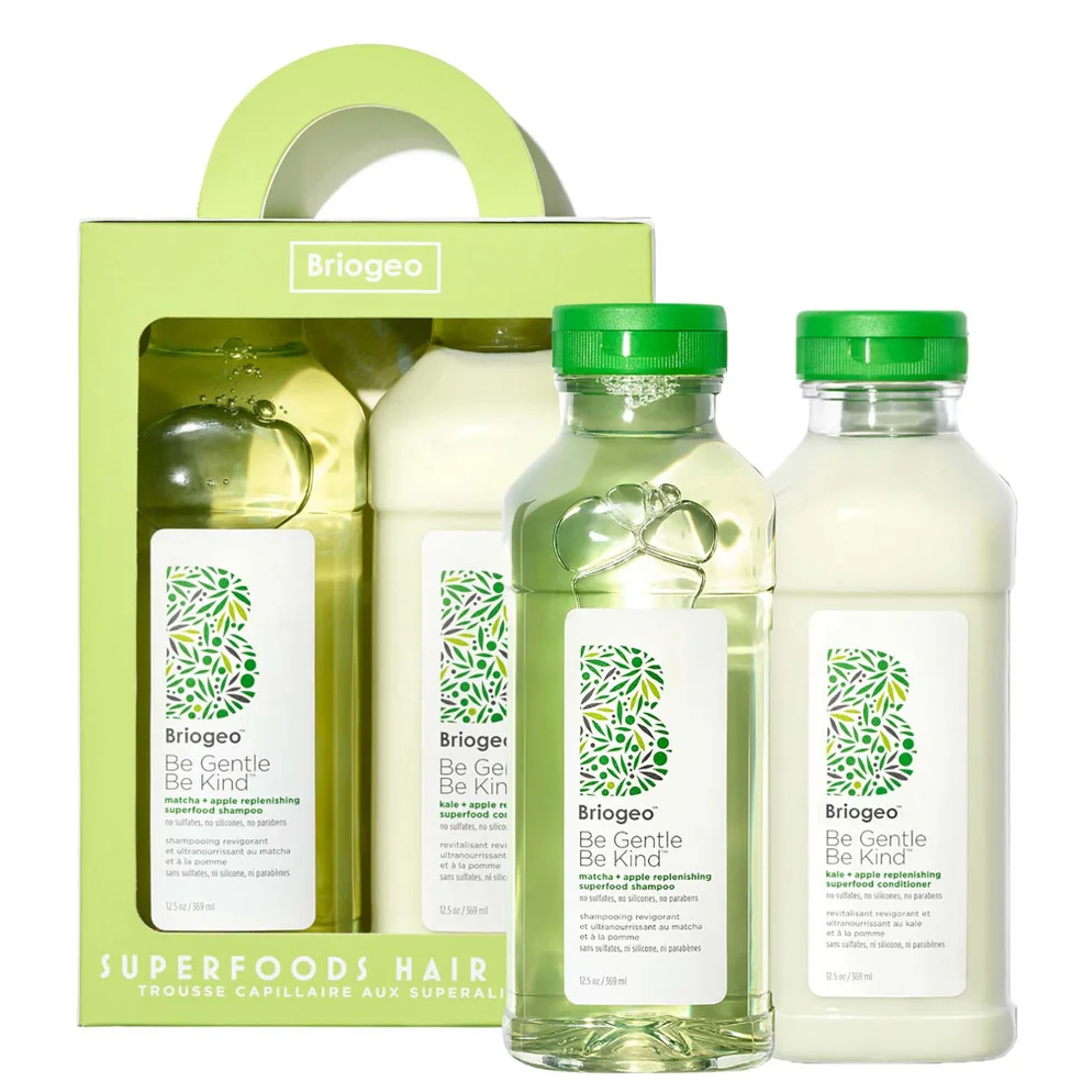 Briogeo Superfoods Apple Matcha and Kale Replenishing Shampoo and Conditioner SetImage1