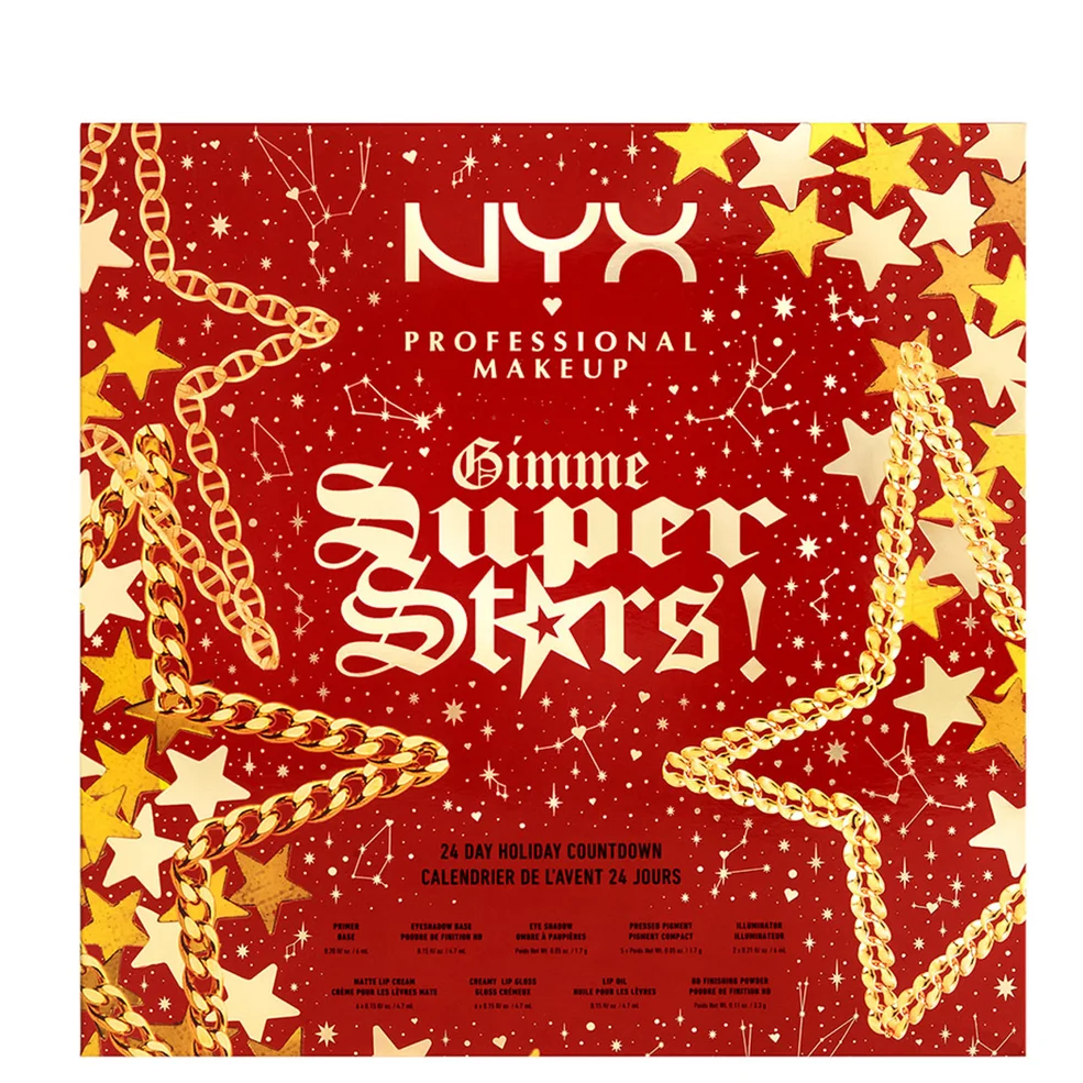 NYX Professional Makeup Gimme Super Stars ! Calendrier de l'Avent de 24 jours (d'une valeur de plus de 120€)Image1