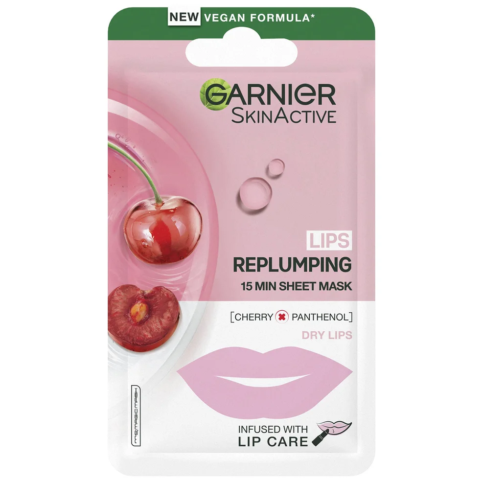 Garnier SkinActive Moisture Bomb Cherry Masque à lèvres 5gImage1