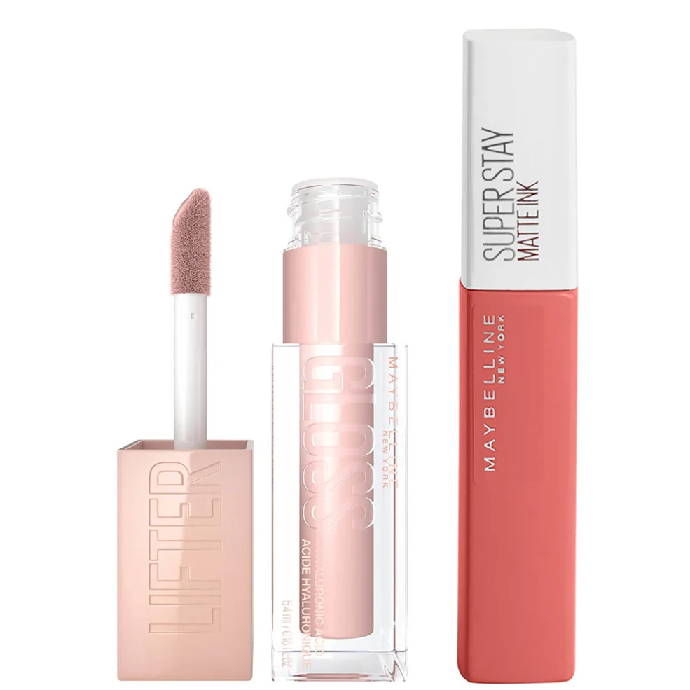 Maybelline Lifter Gloss and Superstay Matte Ink Lipstick Bundle (Various Shades)Image1