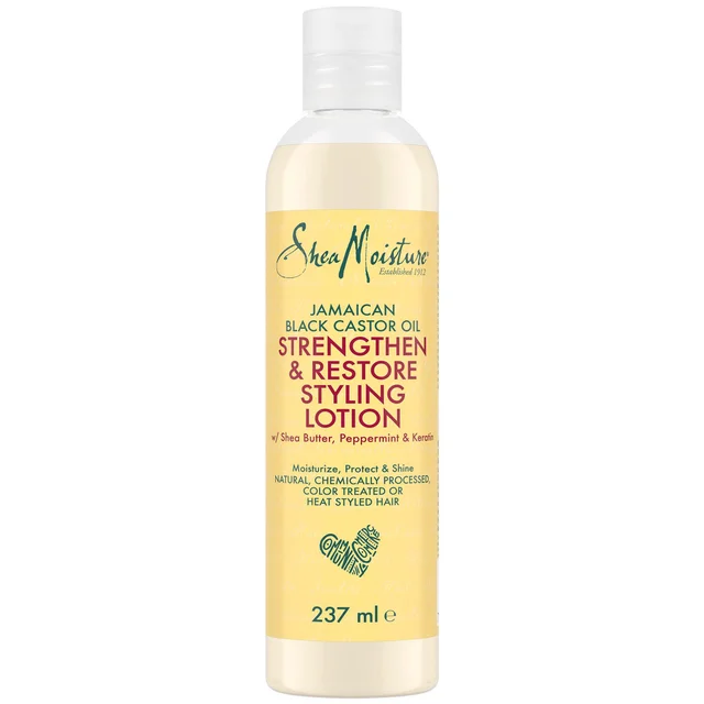 Shea Moisture Strengthen & Restore Lotion de coiffage à l’Huile de Ricin Noir de Jamaïque 237 ml