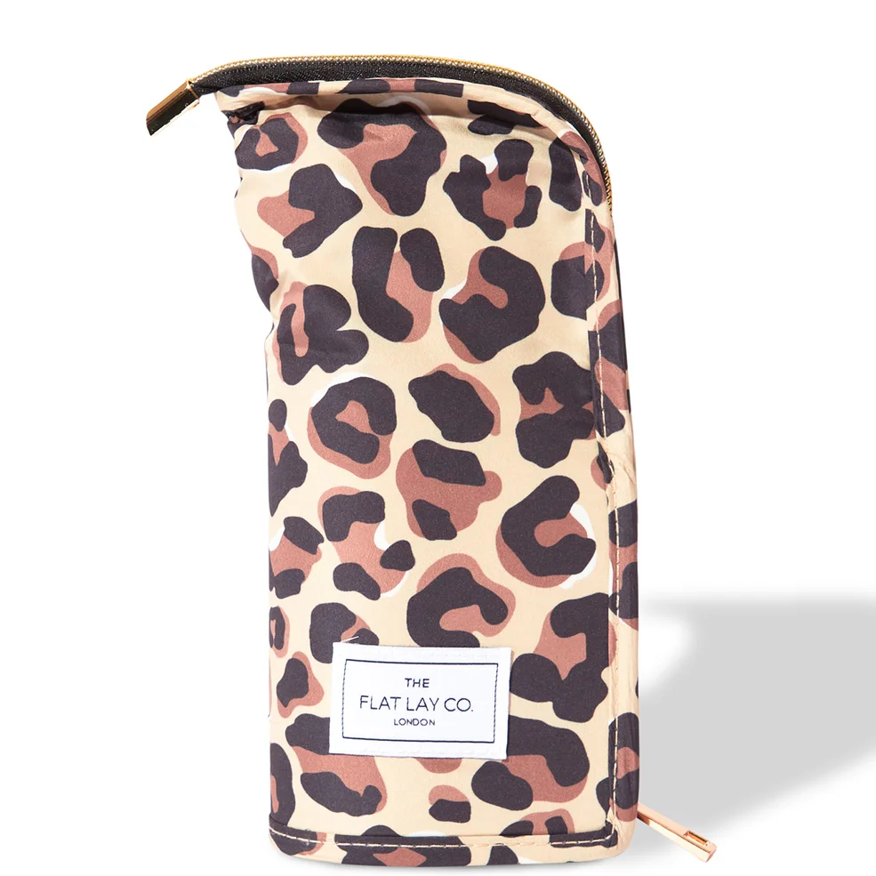 The Flat Lay Co. Standing Brush Case - Leopard PrintImage1
