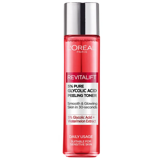 Lotion tonique peeling 5 % d'acide glycolique L'Oréal Paris 180 ml