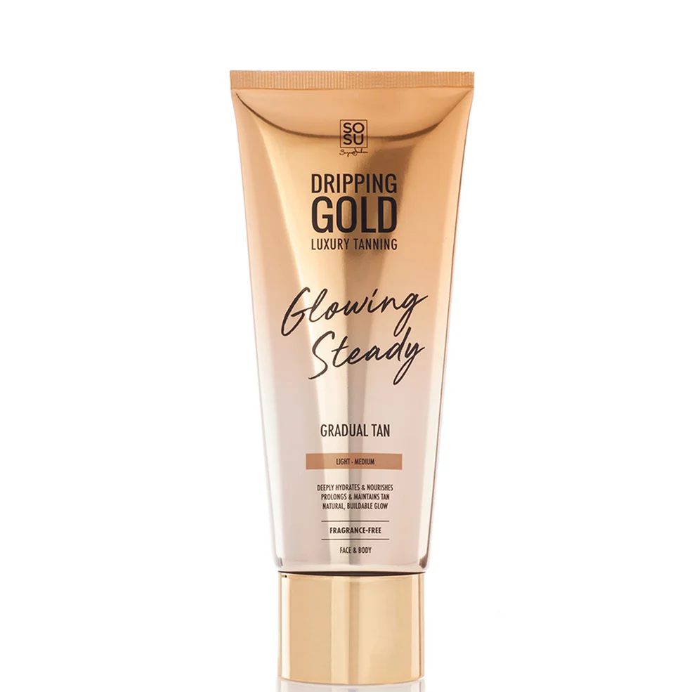 Lotion bronzante Dripping Gold 230 g graduelle de SOSU (palette de couleurs)Image1