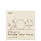 PURITO Inner Green Disques en Coton Réutilisable 58 g