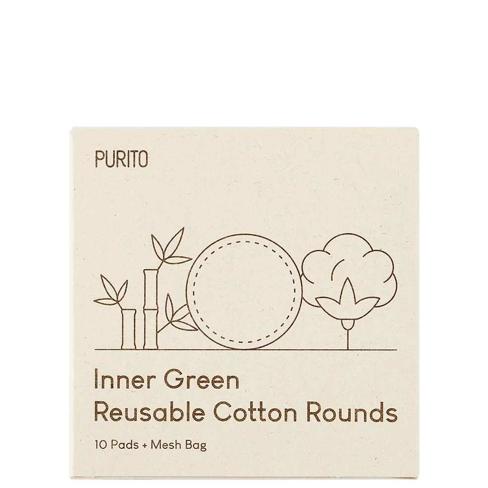 PURITO Inner Green Disques en Coton Réutilisable 58 gImage1
