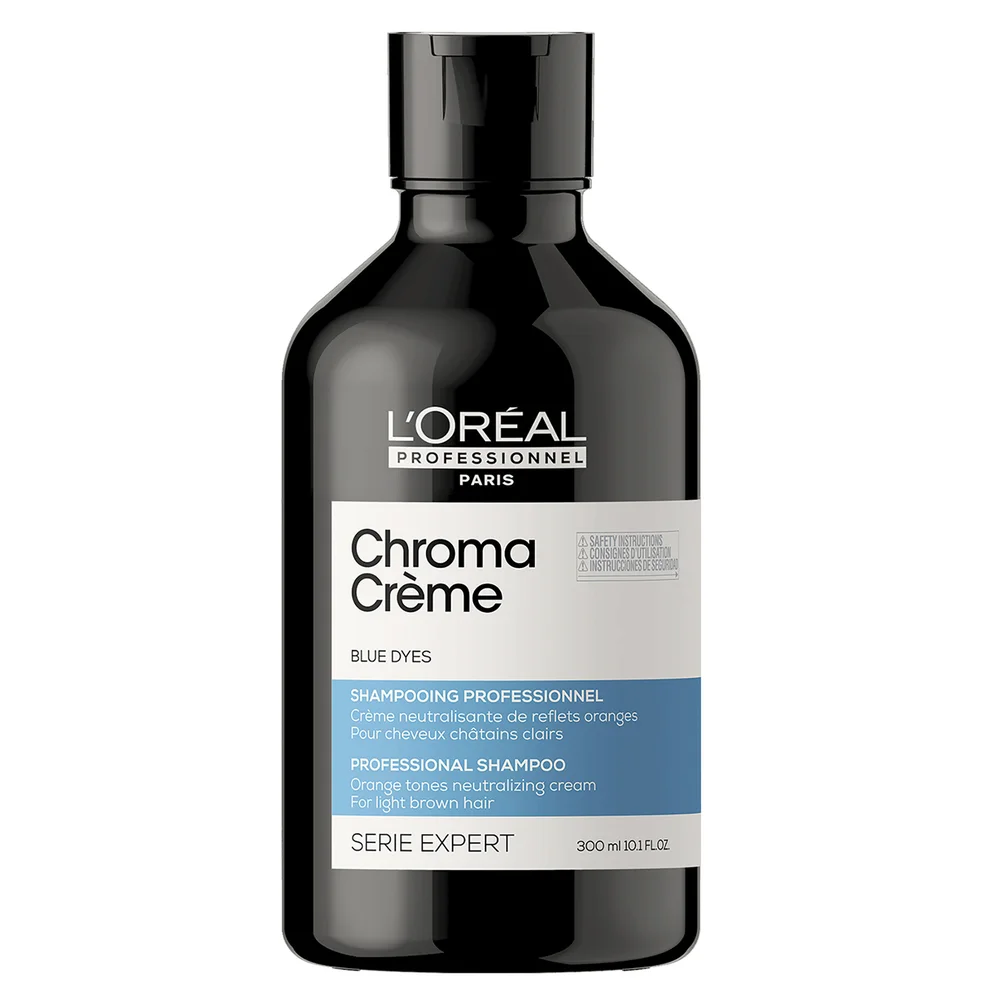 Shampoing Chroma Crème neutralisant de reflets oranges de L'Oréal Professionnel Paris pour cheveux châtains clairs à châtainsImage1