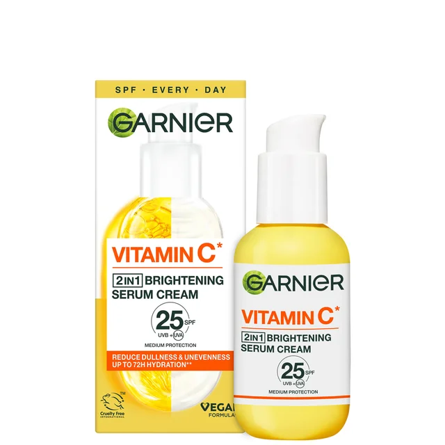 Sérum-crème hydratant 20 % de vitamine C et SPF25 Garnier 50 ml