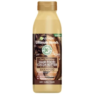 Shampooing Ultimate Blends Garnier au beurre de cacao pour cheveux secs et bouclés 350 ml - undefined undefined