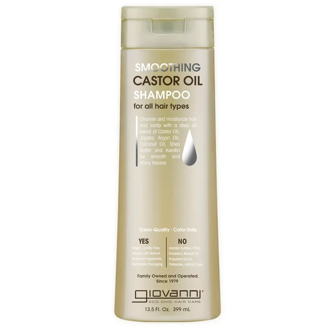 Giovanni Smoothing Castor Oil Shampooing Lissant à l'Huile de Ricin 399 ml