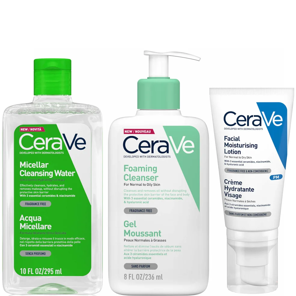 Coffret nettoyant, moussant et hydratant en 3 étapes CeraVeImage1
